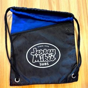 Jersey Mike’s Drawstring Pull String Nylon Backpack